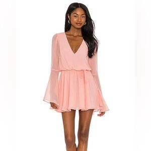 Lovers + Friends Lila Light Peach Pink Mini Dress